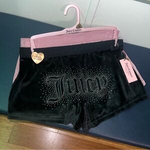 Juicy couture velour shorts